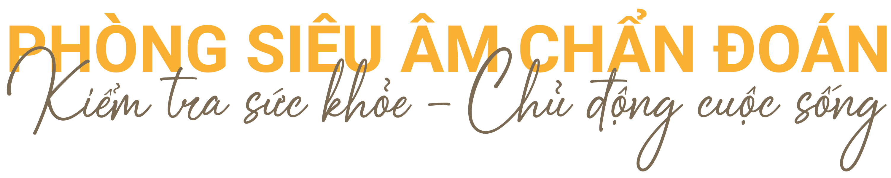 Slogan phòng siêu âm chẩn đoán Dr. Hoa